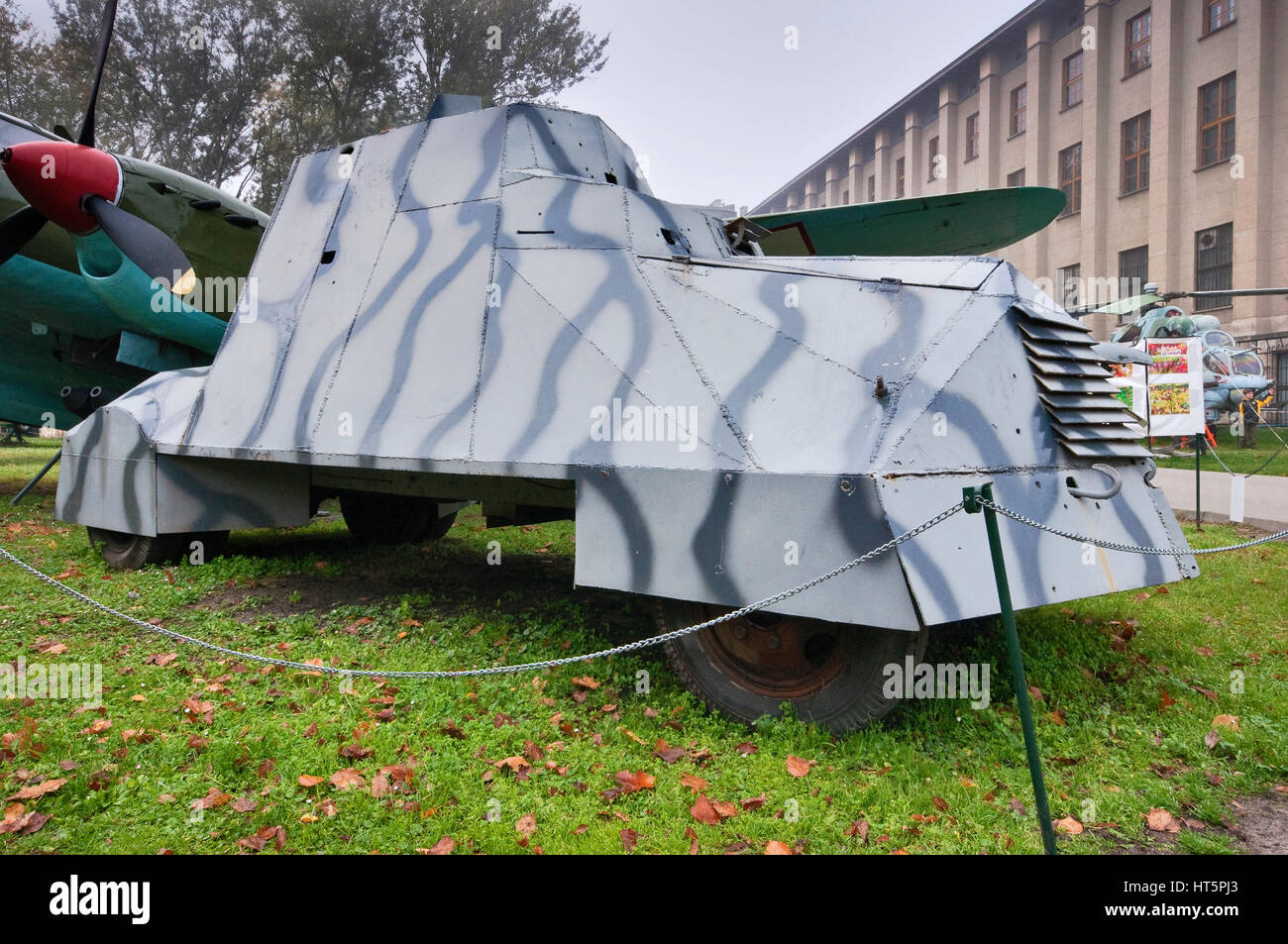Kubus voiture blindée, Polonaise WWII véhicule, utilisé en 1944 Insurrection de Varsovie, Musée de l'armée polonaise à Varsovie, Pologne Banque D'Images
