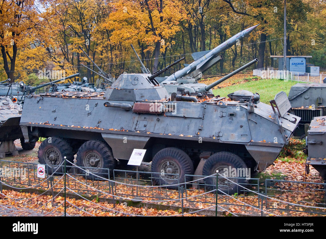 OT-64 SKOT-2A, véhicule blindé amphibie (8x8), développé conjointement par la Pologne et la Tchécoslovaquie, Musée de l'armée polonaise à Varsovie, Pologne Banque D'Images