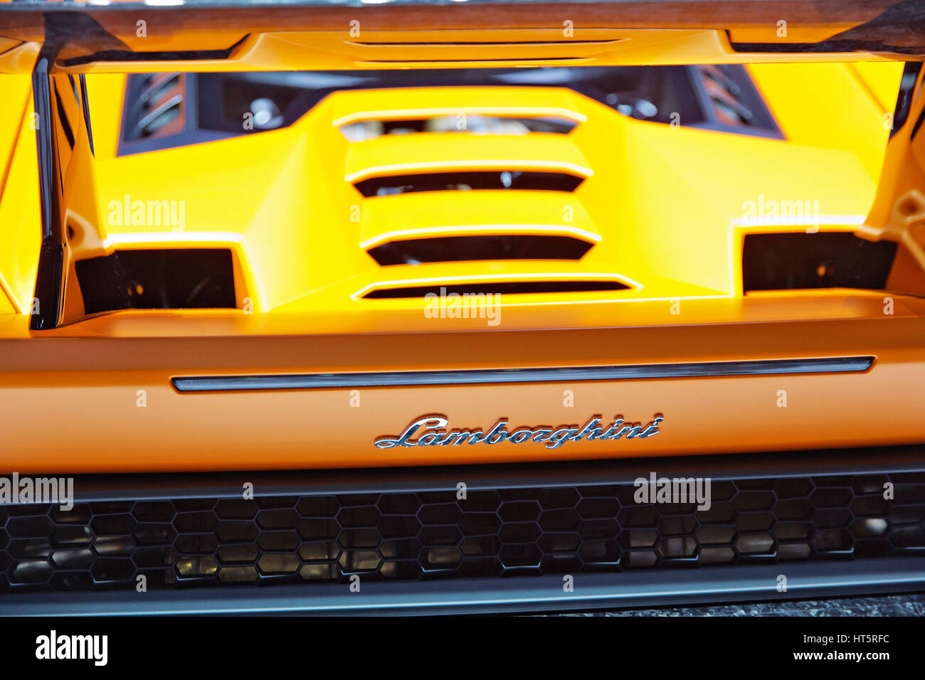 Ouragan Lamborghini performante Banque D'Images
