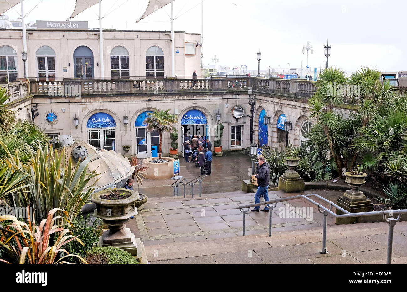 Le Sealife Centre de Brighton est le plus ancien aquarium et a été construit en 1872 par Eugenius Birch Banque D'Images