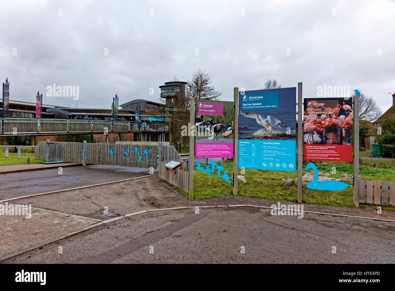 Slimbridge Wetland Centre, Loire, France. Banque D'Images