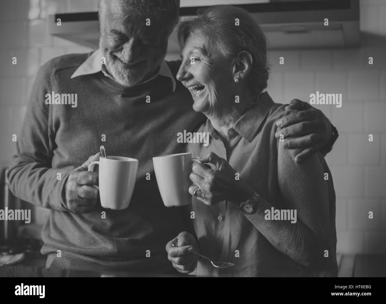 Hauts boire du thé café Cuisine Bonheur Banque D'Images