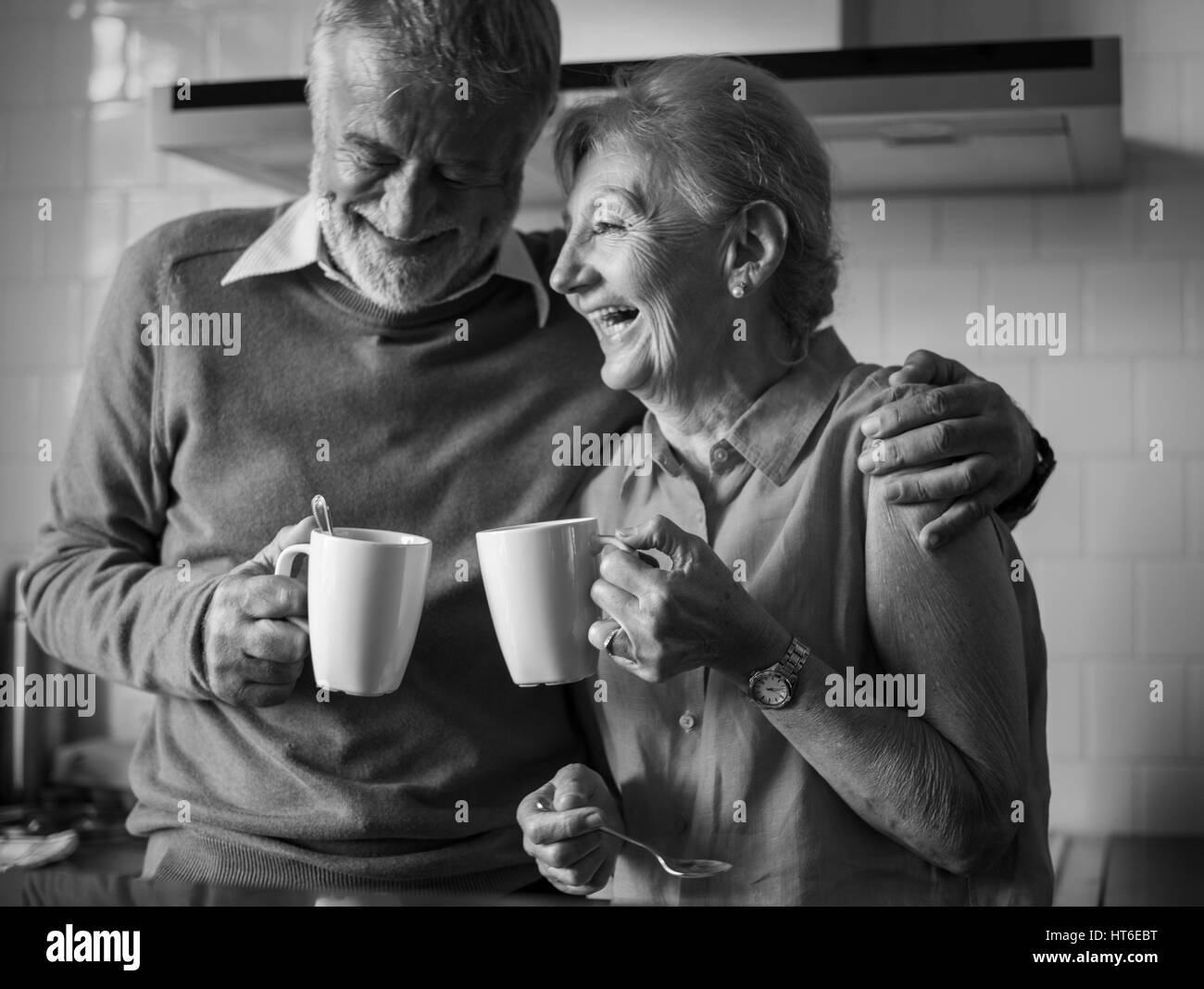 Hauts boire du thé café Cuisine Bonheur Banque D'Images