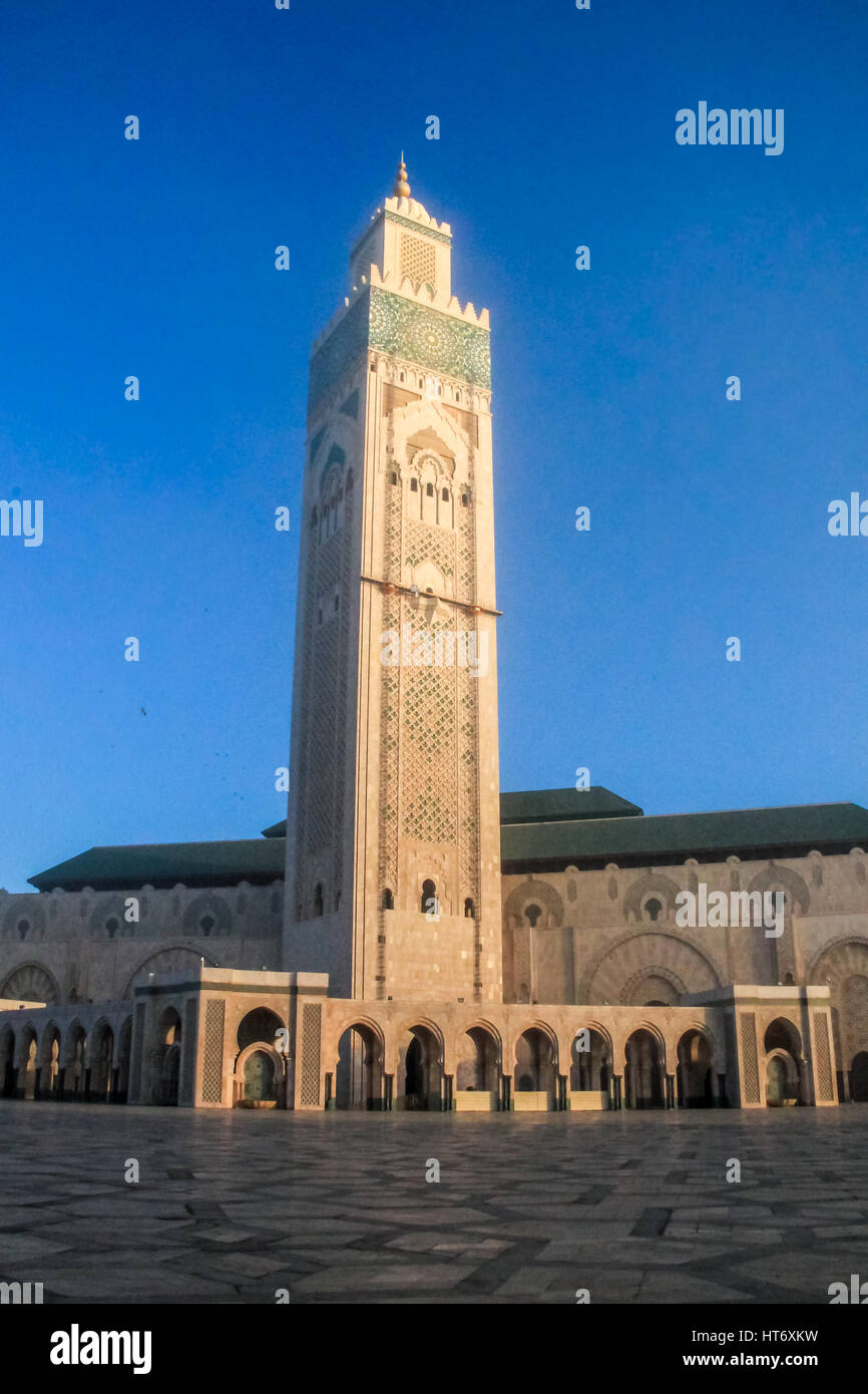 Mosquée Hassan II - Casablanca, Maroc Banque D'Images