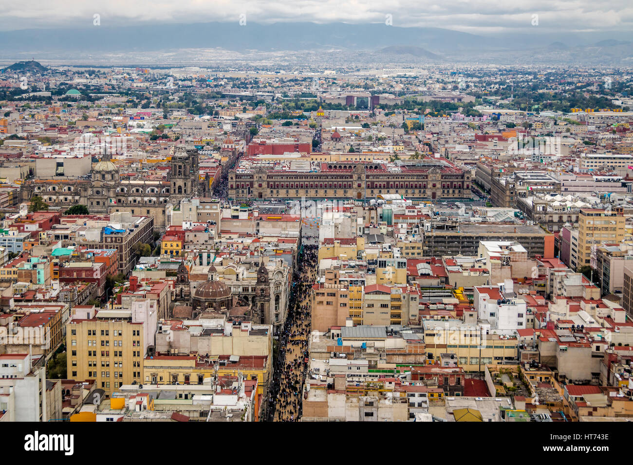 Vue aérienne de la ville de Mexico - MEXIQUE Banque D'Images
