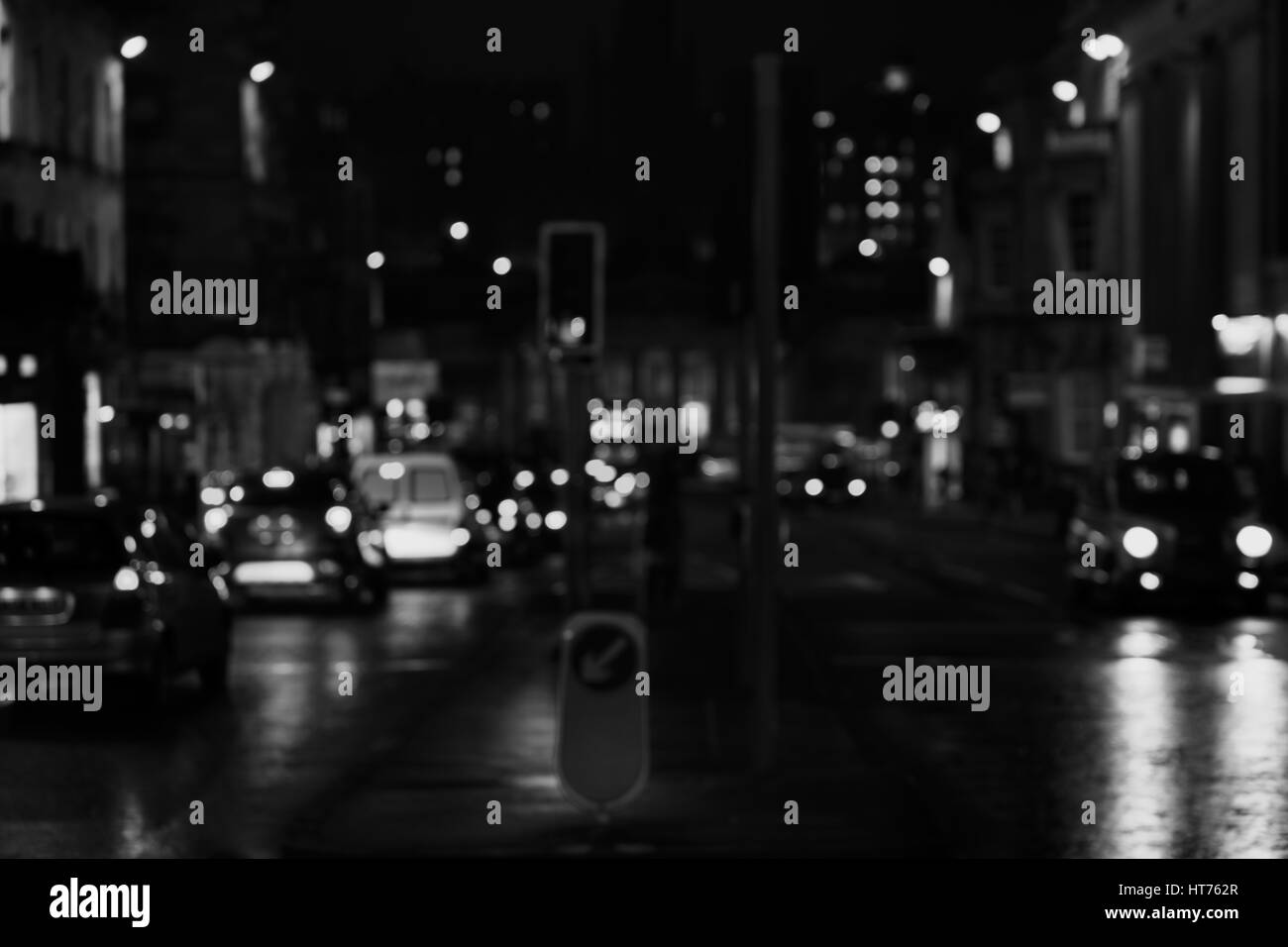 Style artistique, flou artistique - trafic urbain floue fond abstrait Banque D'Images