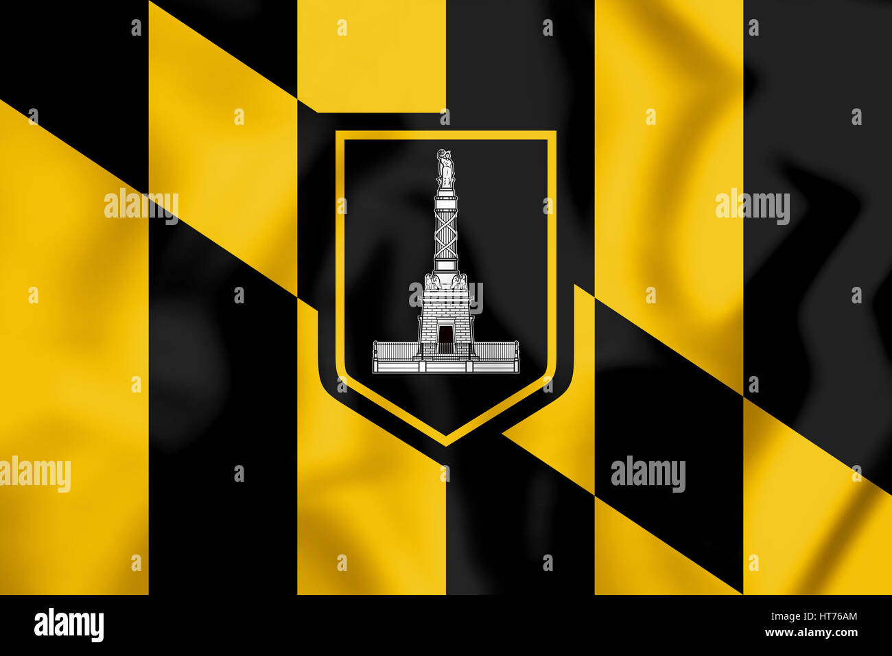 Pavillon de Baltimore (Maryland), USA. 3D Illustration. Banque D'Images