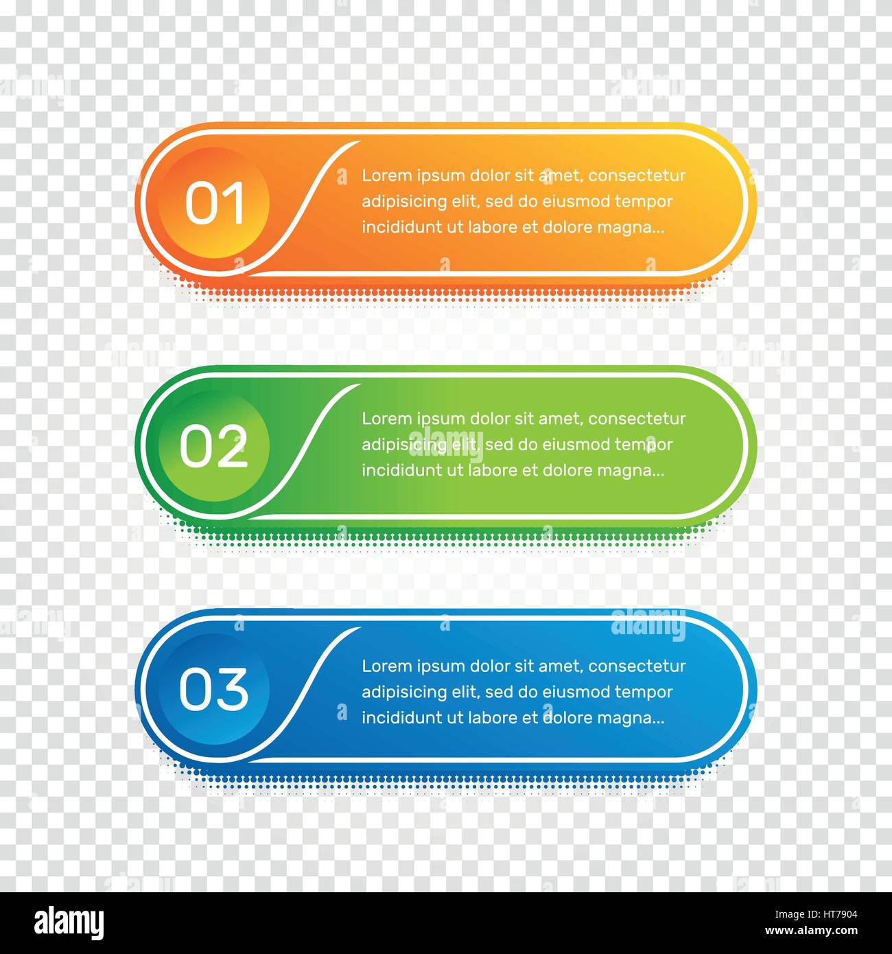 Workflow de mise en page. Aperçu du menu coloré pour l'interface de l'app. Nombre d'options. Web design de boutons éléments. L'infographie 1. 2. 3. modèle de scénario. Illustration du texte. Illustration de Vecteur