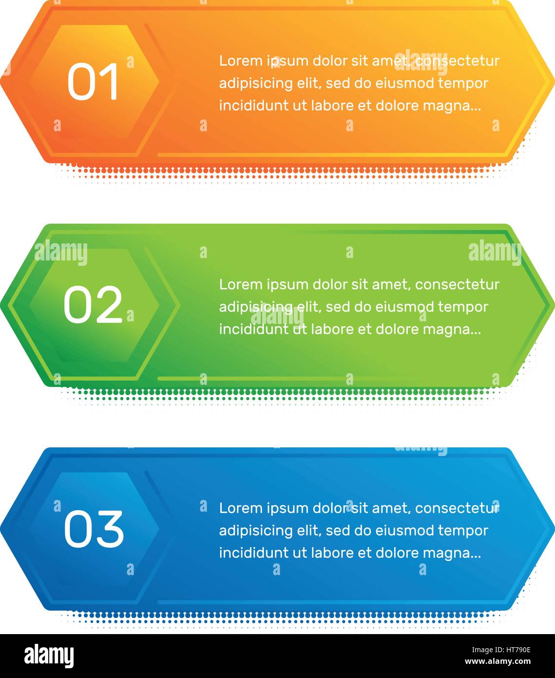 Workflow de mise en page. Aperçu du menu coloré pour l'interface de l'app. Nombre d'options. Web design de boutons éléments. L'infographie 1. 2. 3. modèle de scénario. Illustration du texte. Illustration de Vecteur