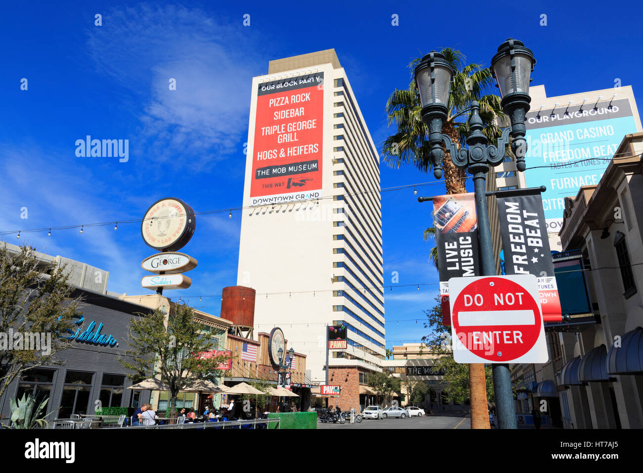 North 3rd Street, quartier du centre-ville, Las Vegas, Nevada, USA Banque D'Images