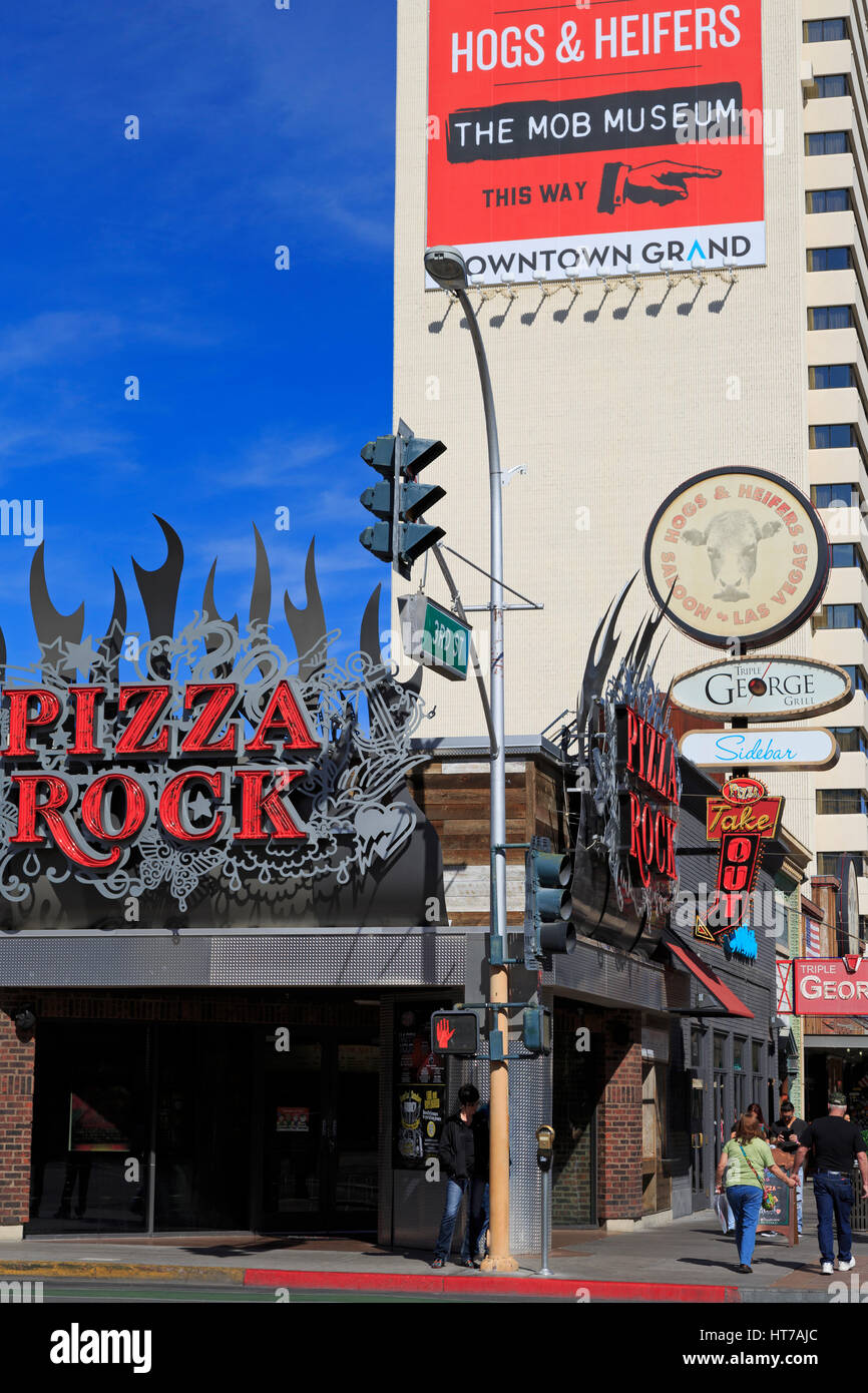 North 3rd Street, quartier du centre-ville, Las Vegas, Nevada, USA Banque D'Images