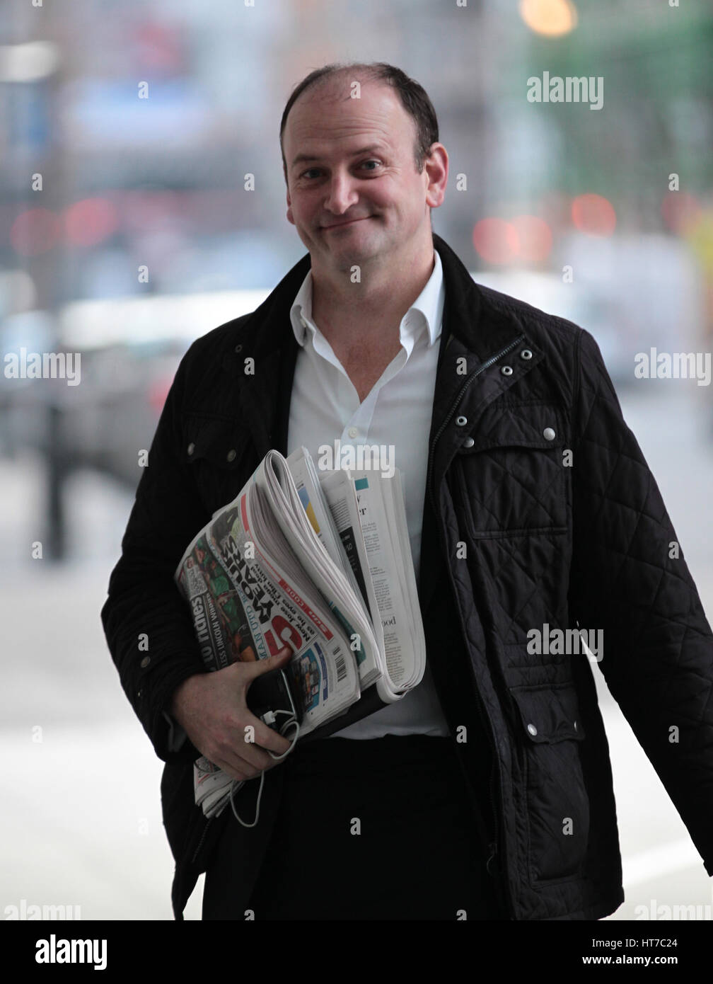 Le député de l'UKIP Douglas Carswell assiste à la BBC Andrew Marr Show à la BBC à Londres, 19 février 2017 Banque D'Images