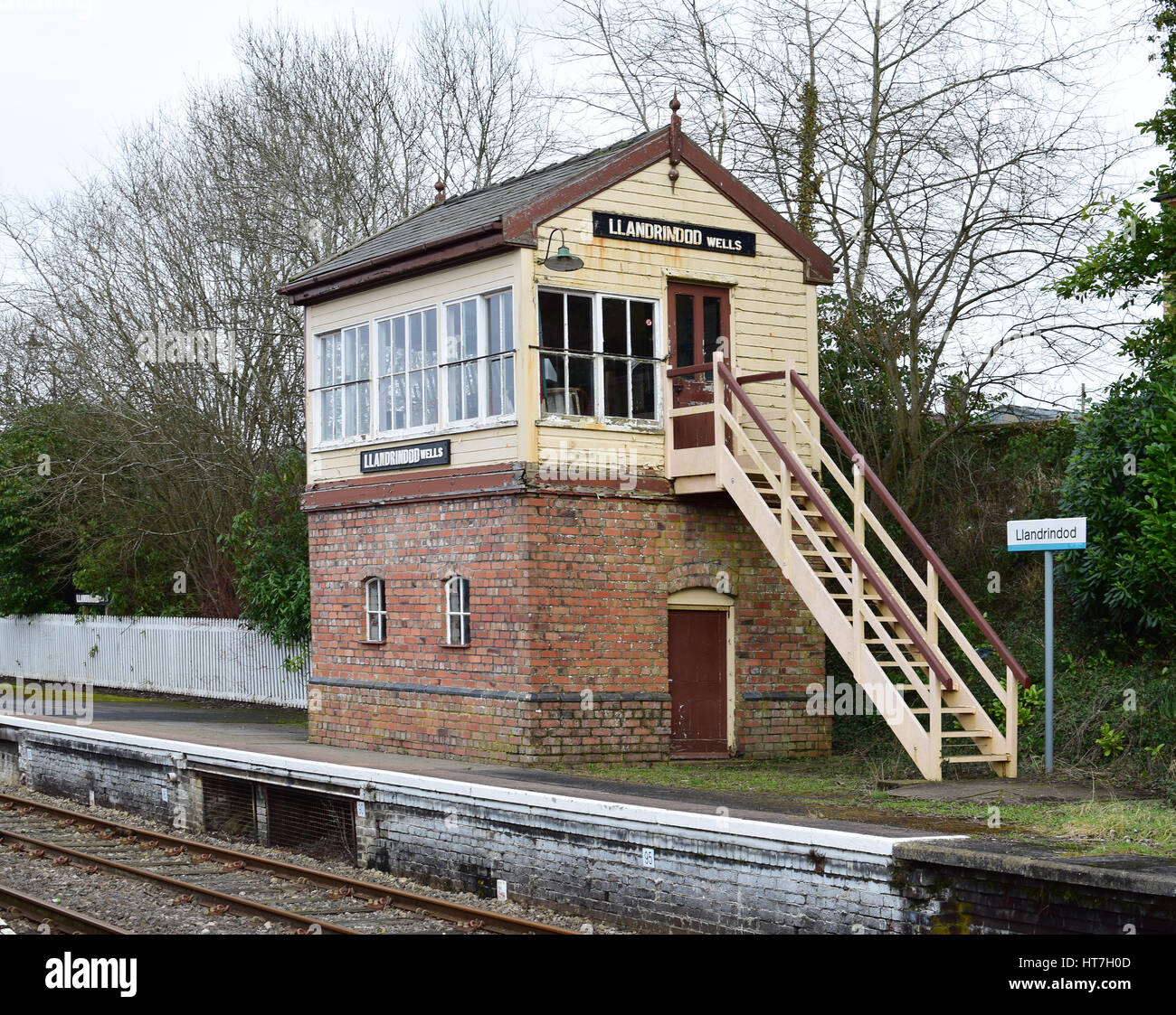 Llandrindod Wells numéro de boîte de signal 3654 Banque D'Images