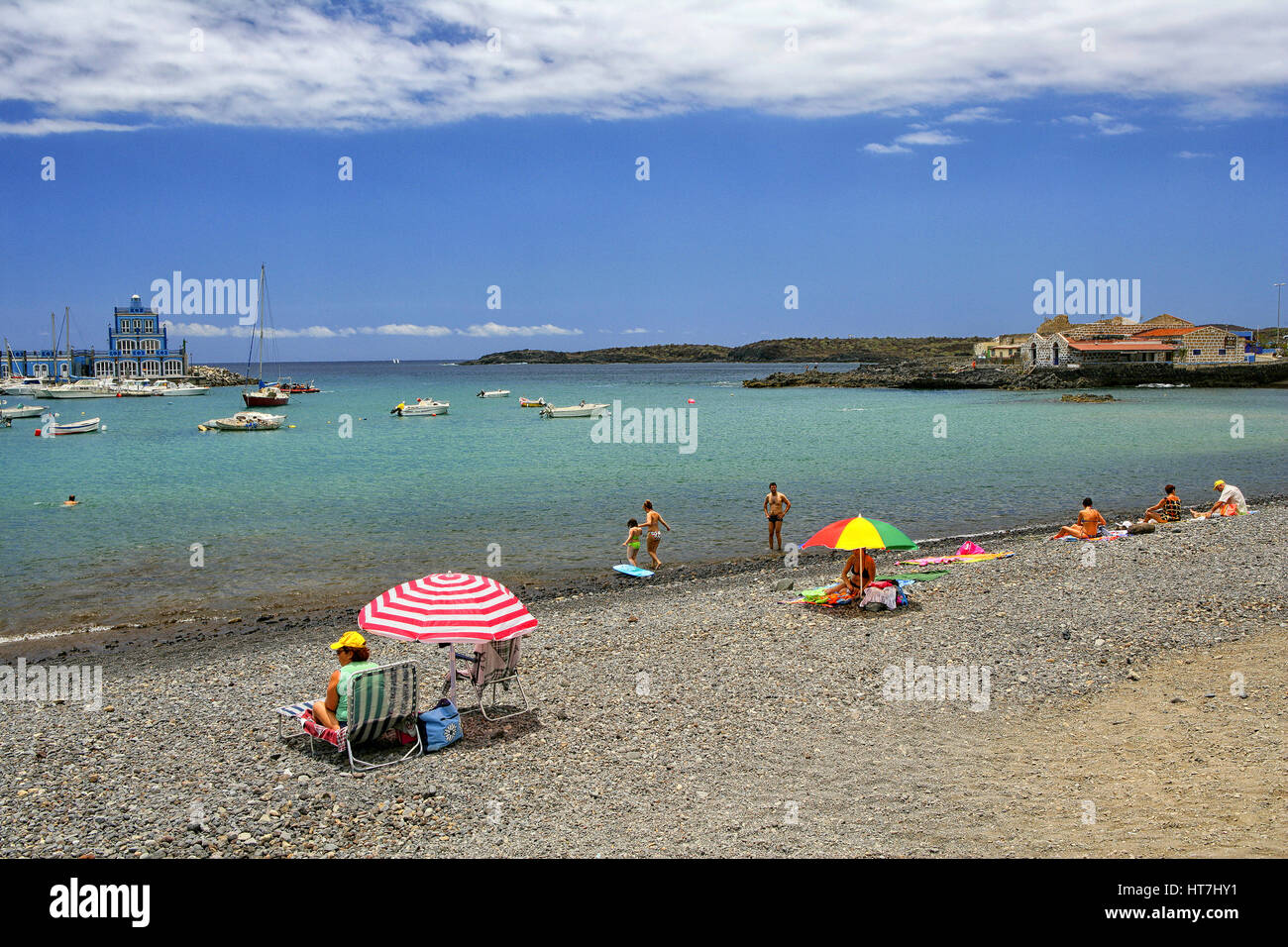 Vue d'une Marina Del Sur sur l'île d'une Tenerife Banque D'Images