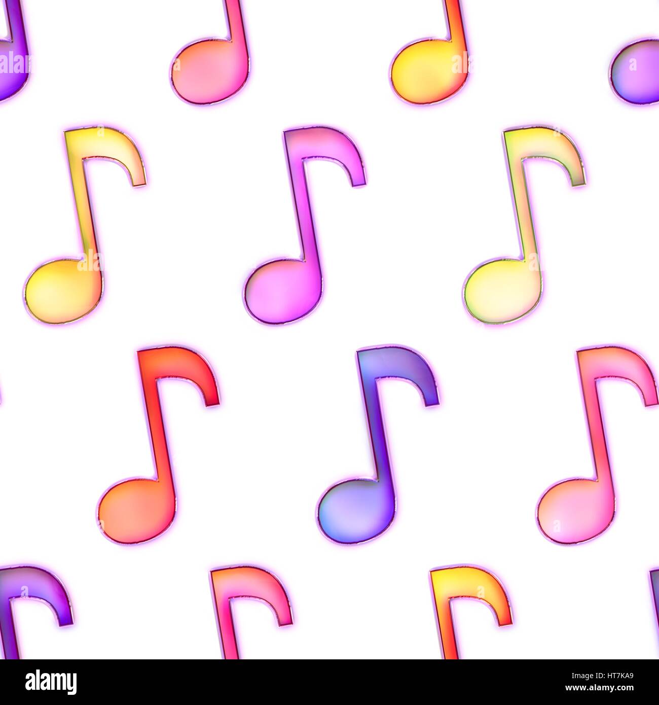 Seamless texture notes multicolores Banque D'Images