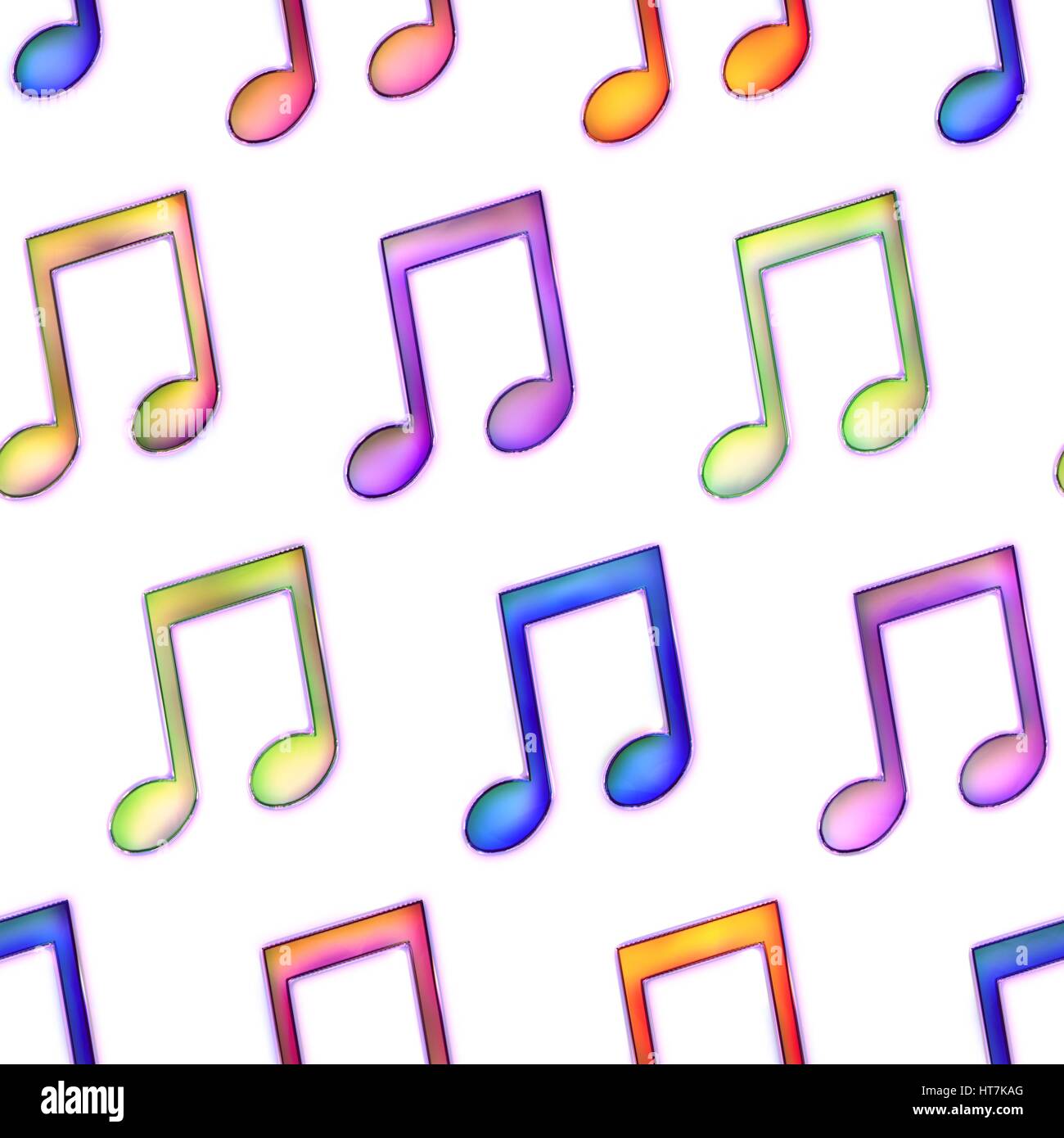 Seamless texture notes multicolores Banque D'Images