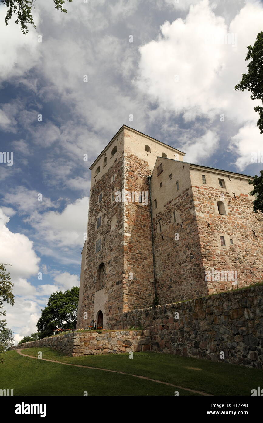 Fortifications de le château de Turku, Finlande Banque D'Images