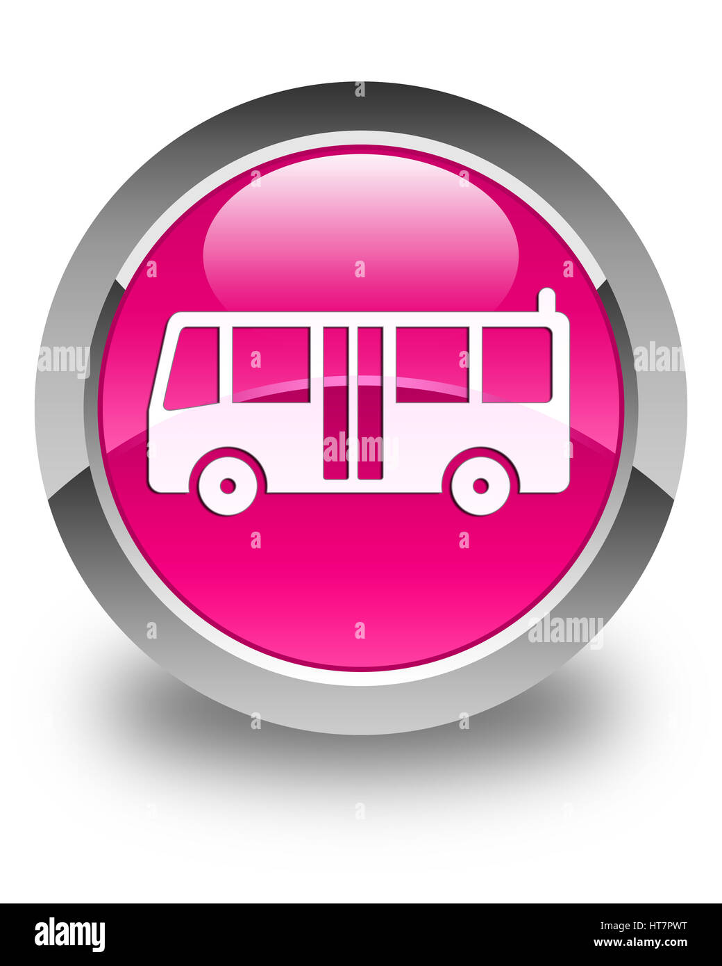 Bus rose Banque d'images détourées - Alamy