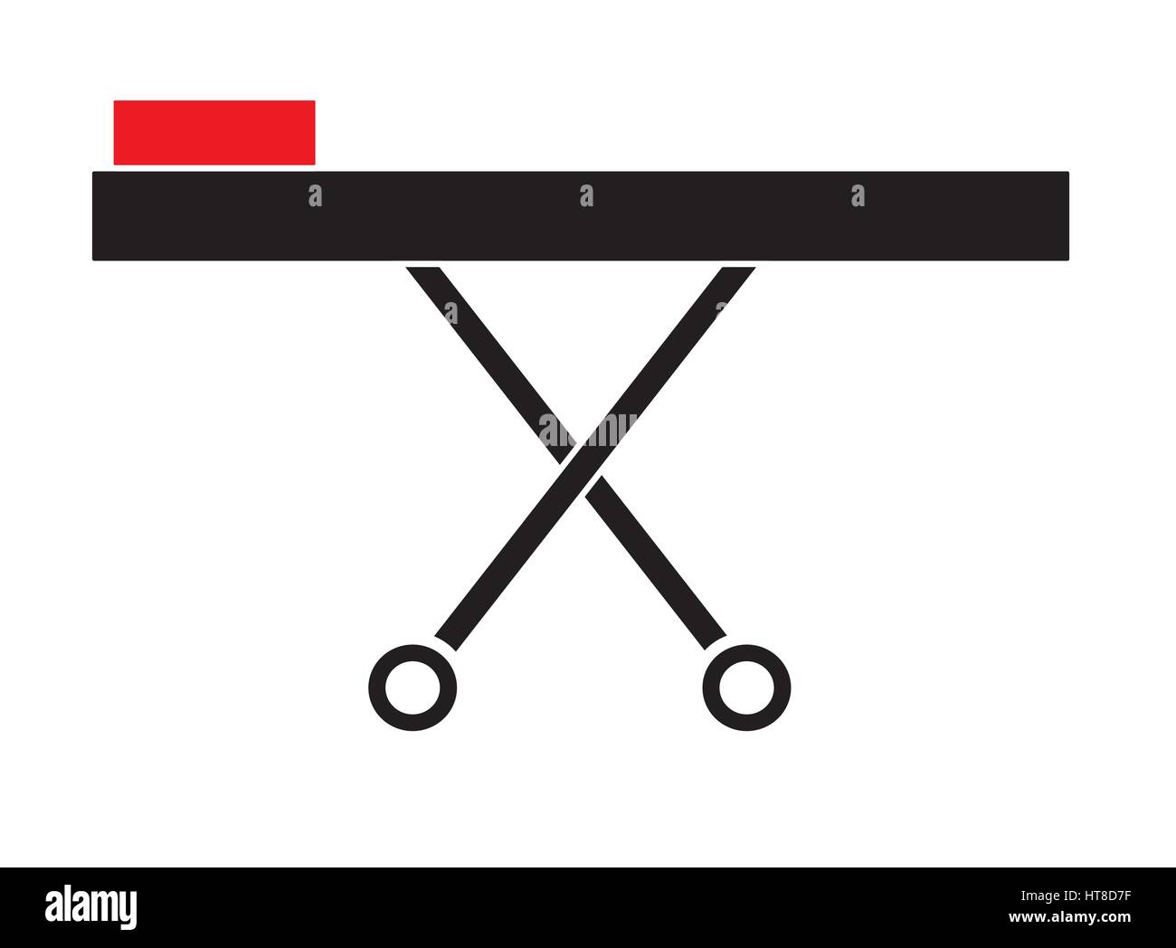 Vecteur icône civière isolé en fond blanc. Icônes médicale. Illustration de Vecteur