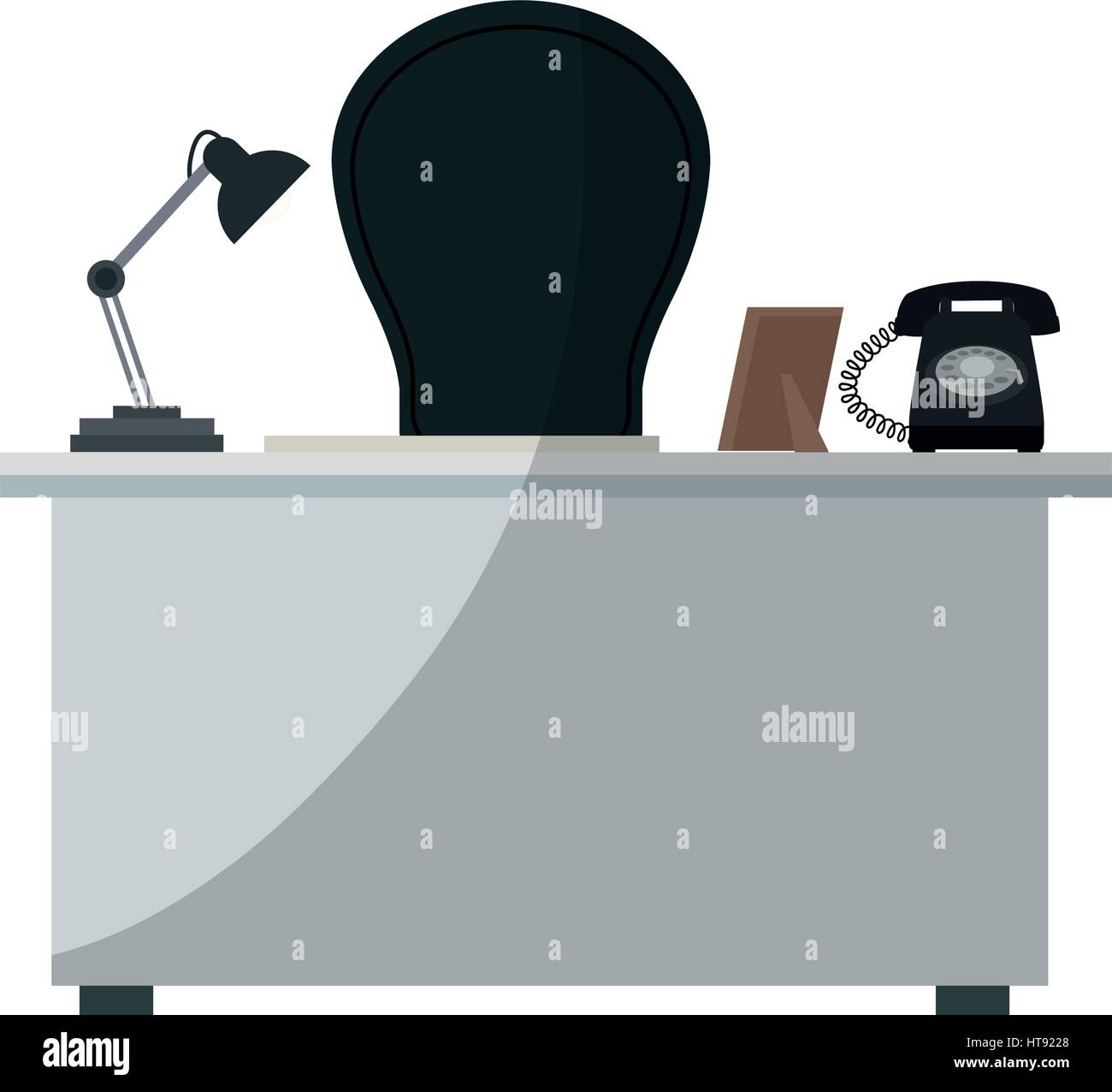 L'icône de bureau de travail Illustration de Vecteur