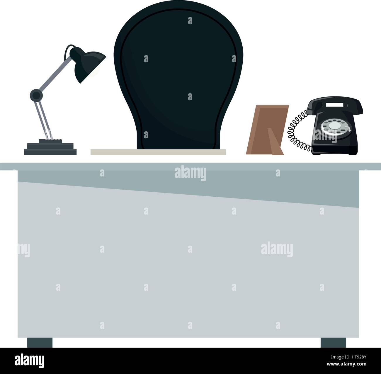 L'icône de bureau de travail Illustration de Vecteur