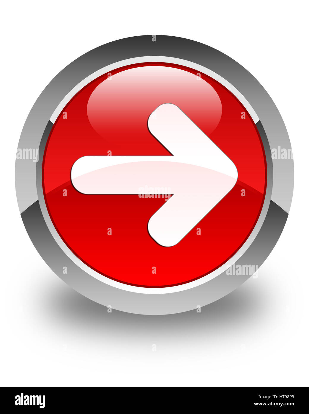 Fleche rouge droite Banque d'images détourées - Alamy