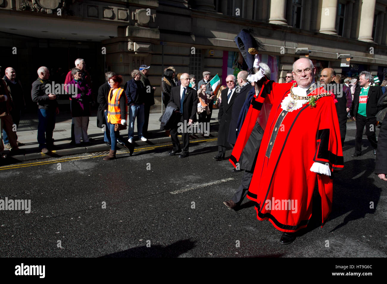 13/03/2011 Défilé du Festival irlandais , Manchester . Banque D'Images