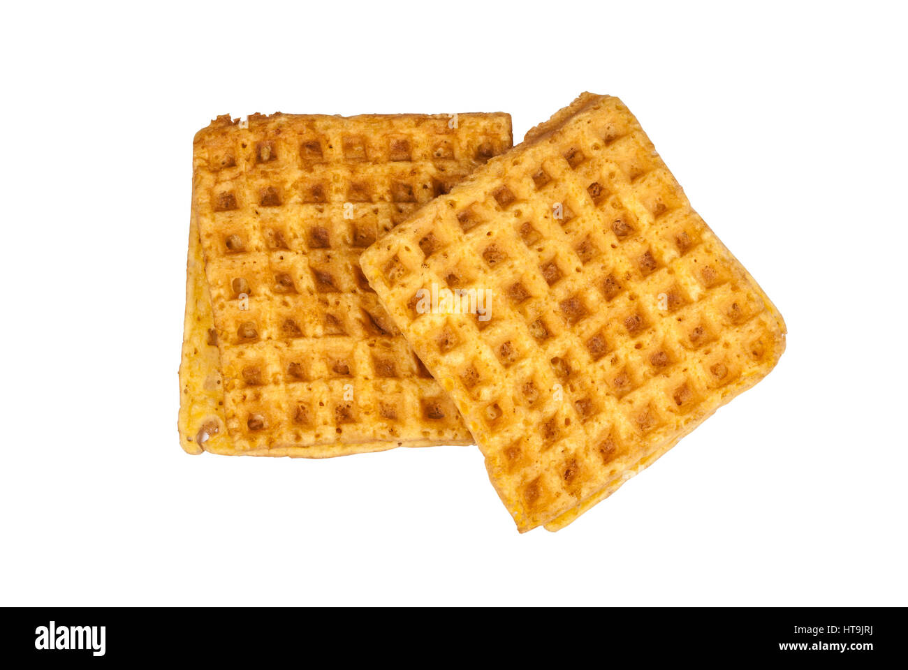 De forme carrée classique de style thaïlandais, Gaufre sur fond blanc, isolé Banque D'Images