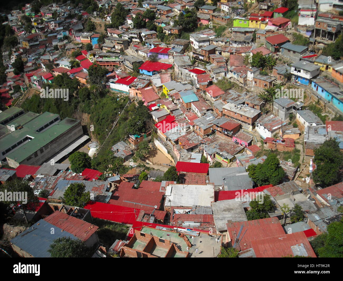 Les bidonvilles, VENEZUELA, CARACAS, San Agustin Banque D'Images
