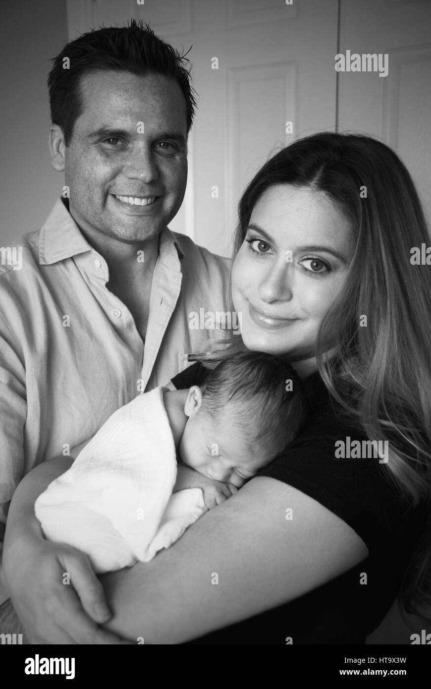 Maman Papa Et Bebe Photo Stock Alamy