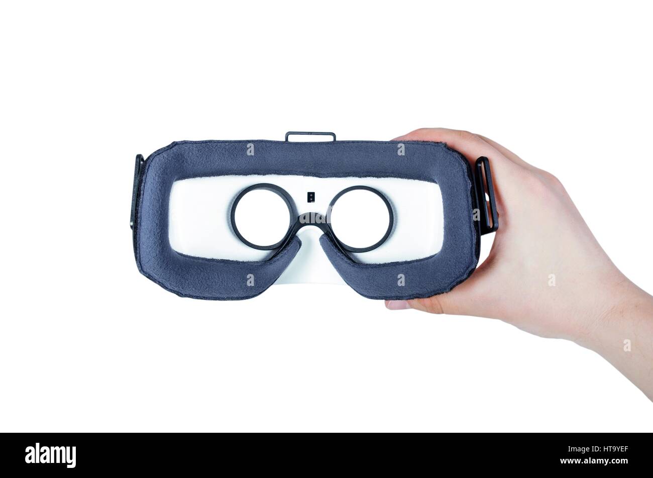 Lunettes de réalité virtuelle moderne. Moyen facile de regarder des films en 3D Banque D'Images