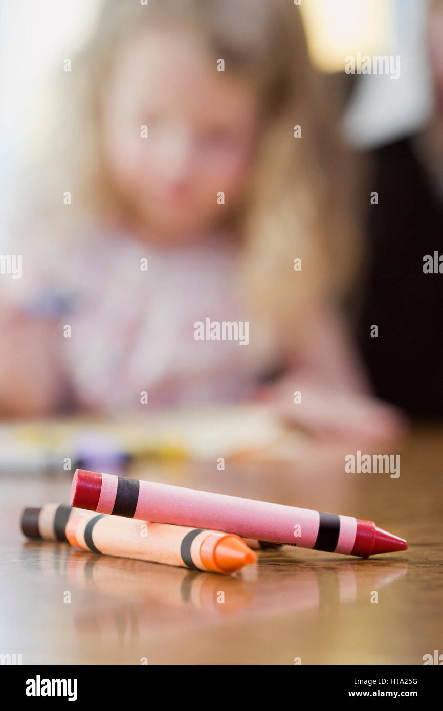 Crayons de couleur Banque D'Images