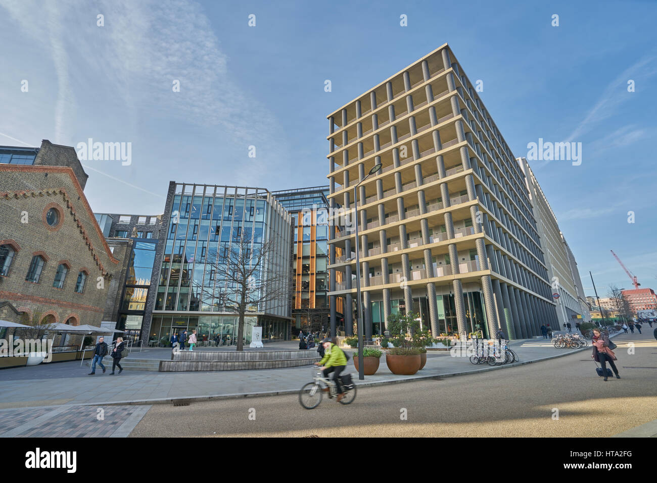 Kings Cross redéveloppement place pancras Banque D'Images