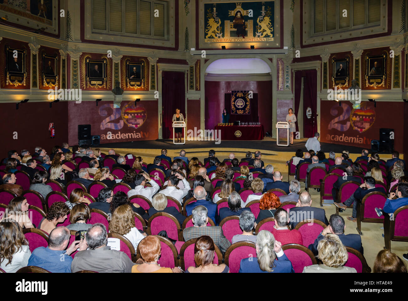 Madrid, Espagne. 9 mars, 2017. La télévision espagnole Academy dans le XV Edition Prix avec talent par les visiteurs, l'Ateneo Culture Centre, Madrid, Espagne, le 9 mars 2017. Credit : Enrique Davó/Alamy Live News. Banque D'Images