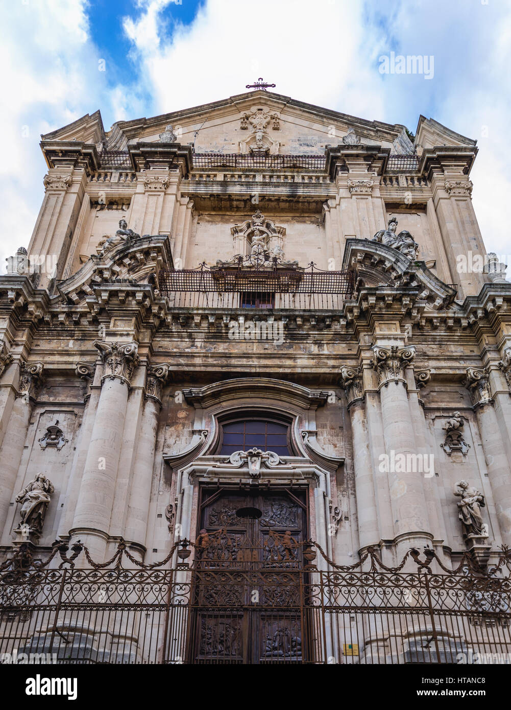 Église de Saint Benoît (Chiesa di San Benedetto) dans Catania City sur le côté est de l'île de Sicile, Italie Banque D'Images