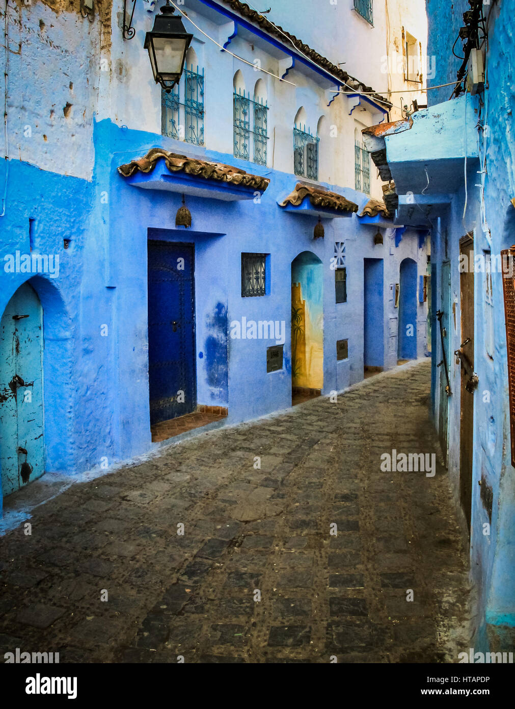 Blue Médina de Chefchaouen - Maroc Banque D'Images