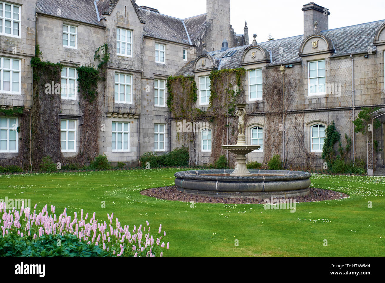 Le château de Balmoral Estate, Aberdeenshire, North East Highlands écossais. Banque D'Images