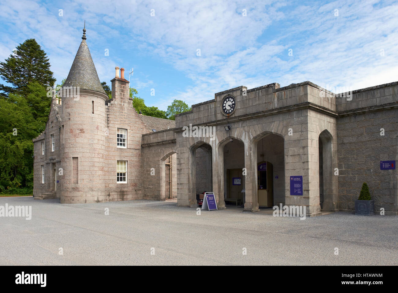 Le château de Balmoral Estate, Aberdeenshire, North East Highlands écossais. Banque D'Images