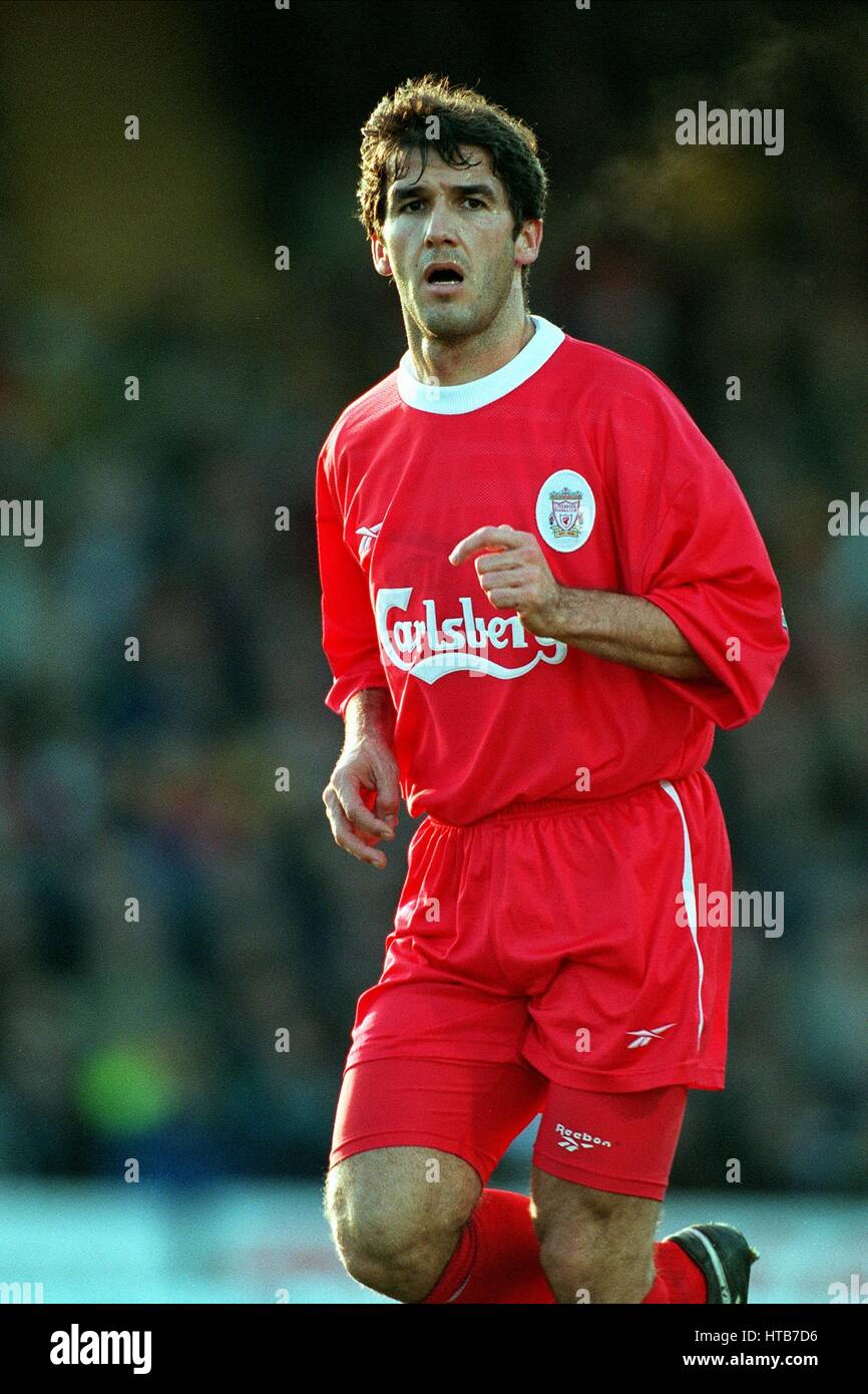 KARL HEINZ RIEDLE LIVERPOOL FC 03 Janvier 1999 Banque D'Images