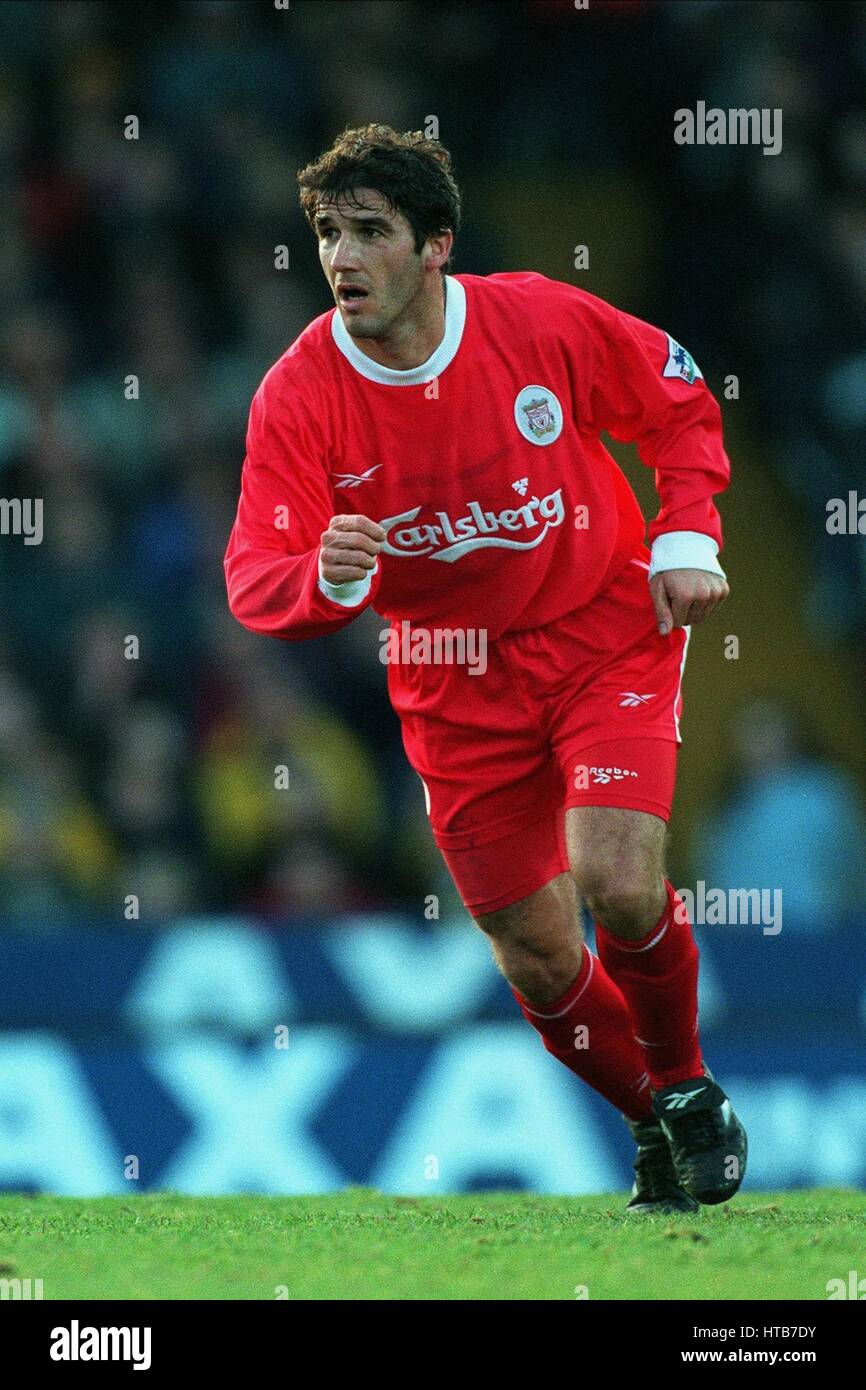 KARL HEINZ RIEDLE LIVERPOOL FC 03 Janvier 1999 Banque D'Images