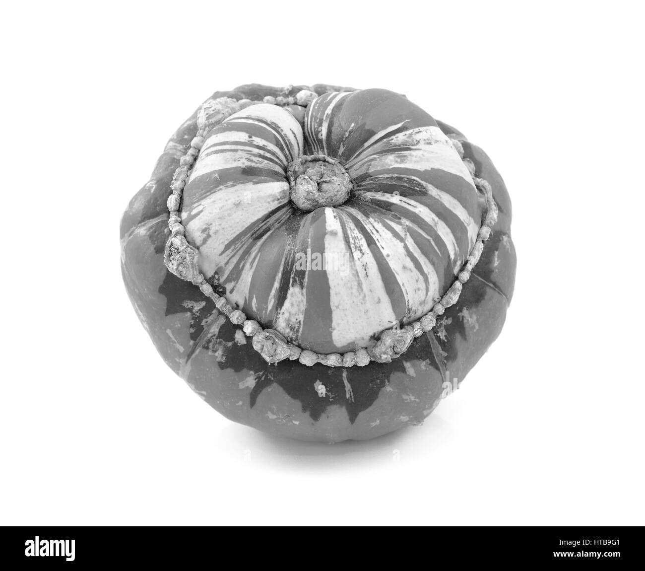 Courge Turban turcs, isolé sur fond blanc Banque D'Images