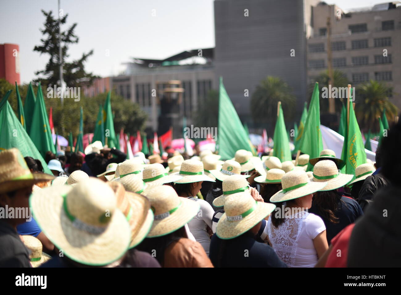 Manifestacion día de la mujer, Ciudad de México, 8 de marzo de 2017. Banque D'Images