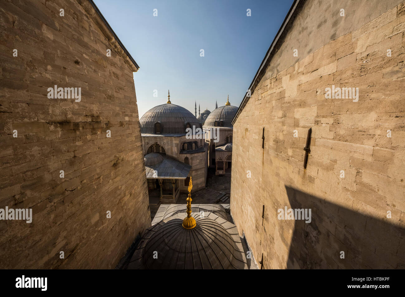 Petits dômes de la basilique Sainte-Sophie, Istanbul, Turquie Banque D'Images Petits dômes de la basilique Sainte-Sophie, Istanbul, Turquie Banque D'Images