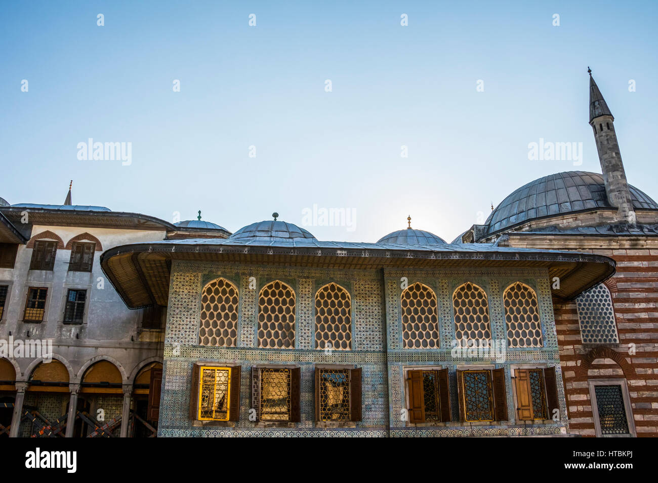 Vue extérieure de la borne 1, le palais de Topkapi, Istanbul, Turquie Banque D'Images Vue extérieure de la borne 1, le palais de Topkapi, Istanbul, Turquie Banque D'Images