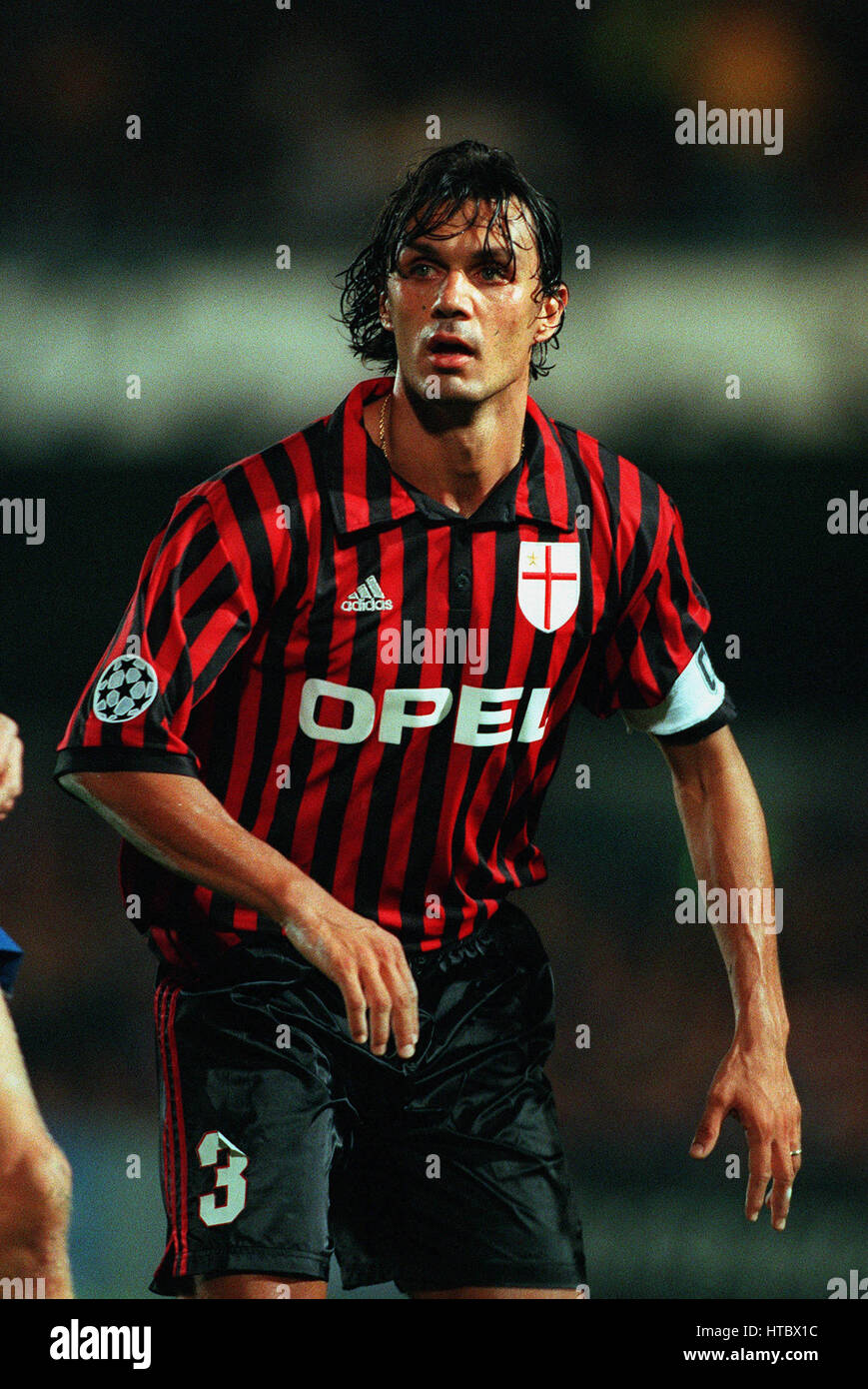 PAOLO MALDINI AC Milan 19 Septembre 1999 Banque D'Images