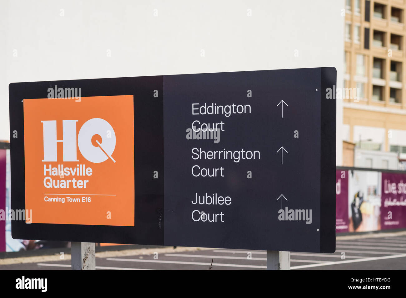 Développement Trimestre Hallsville, Canning Town, Londres, Angleterre, Royaume-Uni Banque D'Images