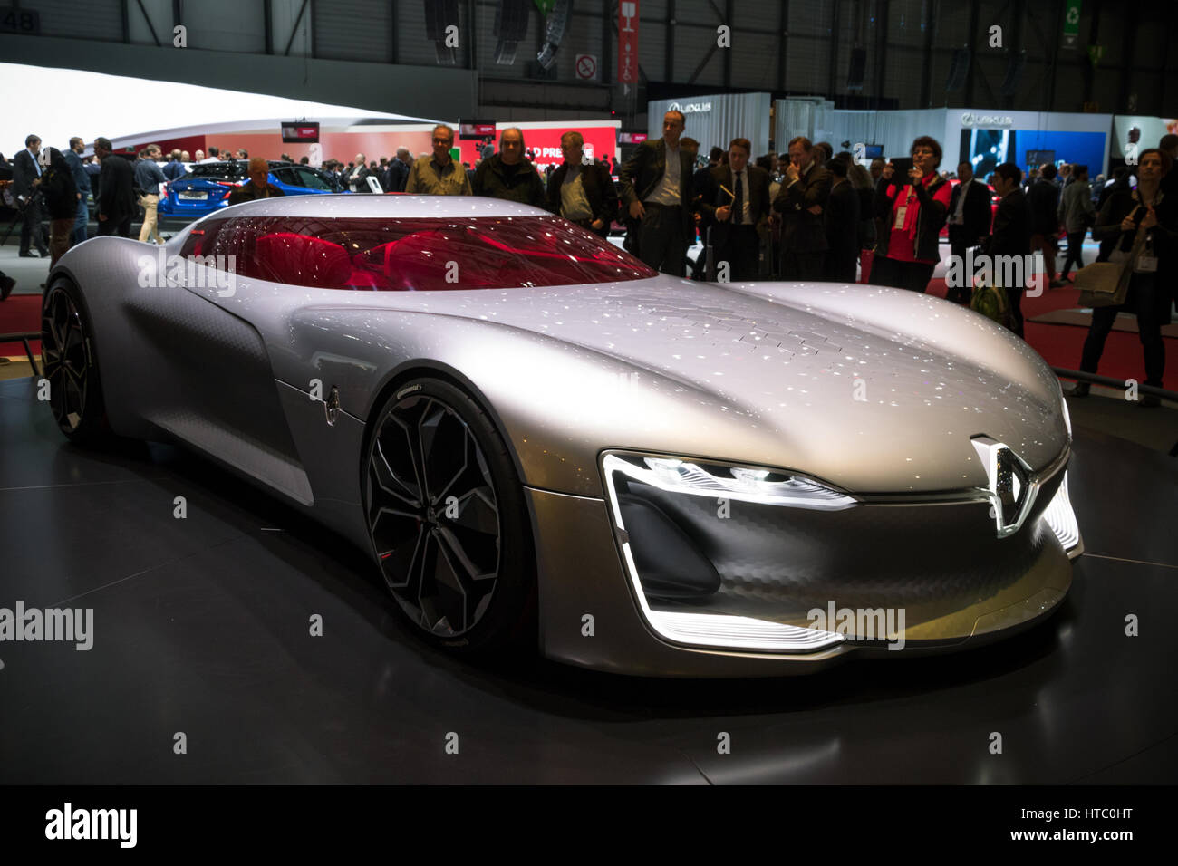 Genève, SUISSE - Le 7 mars 2017 : Renault Trezor Concept Car présenté à la 87e Salon International de l'Automobile de Genève. Banque D'Images