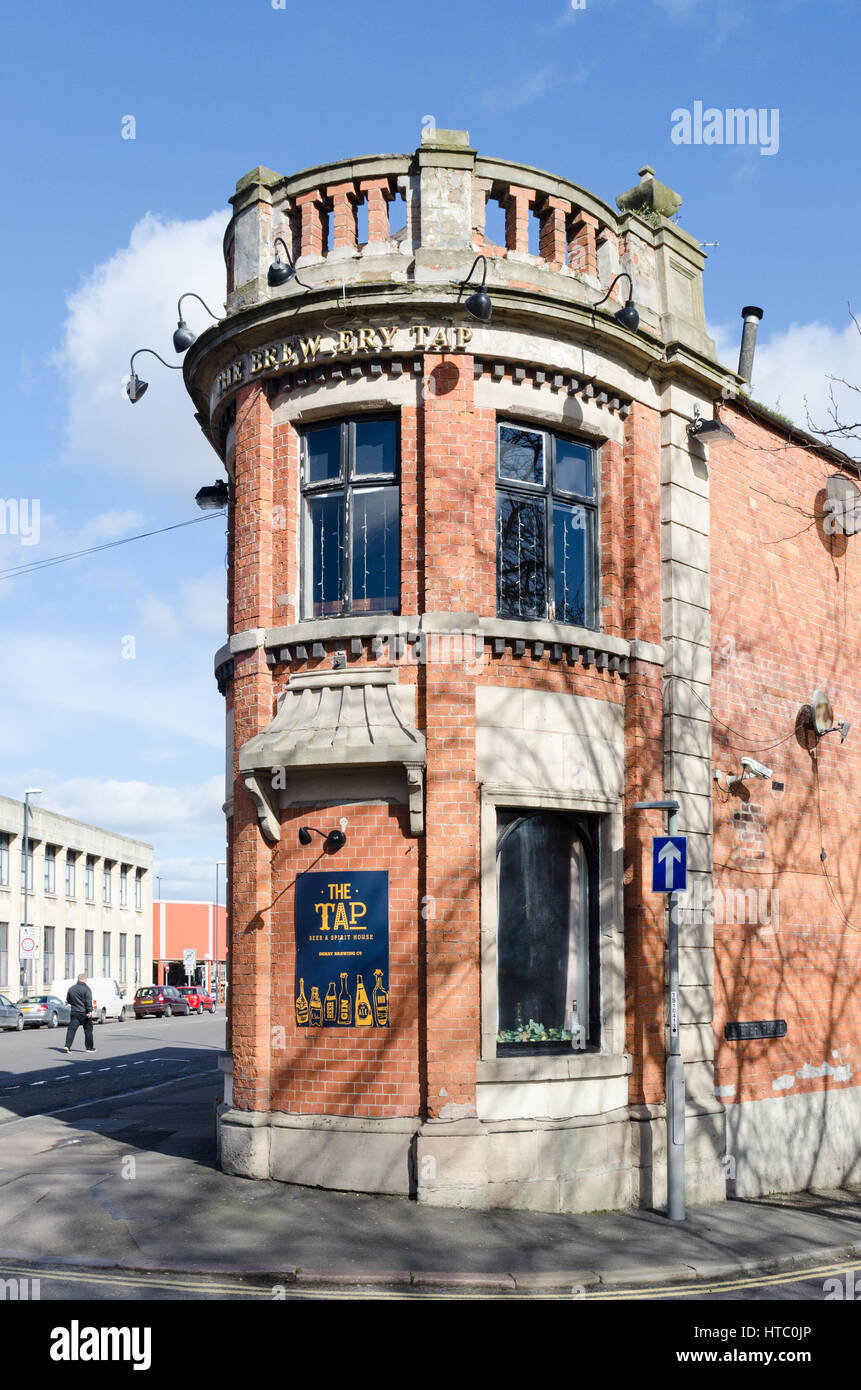 Appuyez sur la pub victorien traditionnel dans la région de Derwent Street, Derby, Royaume-Uni Banque D'Images