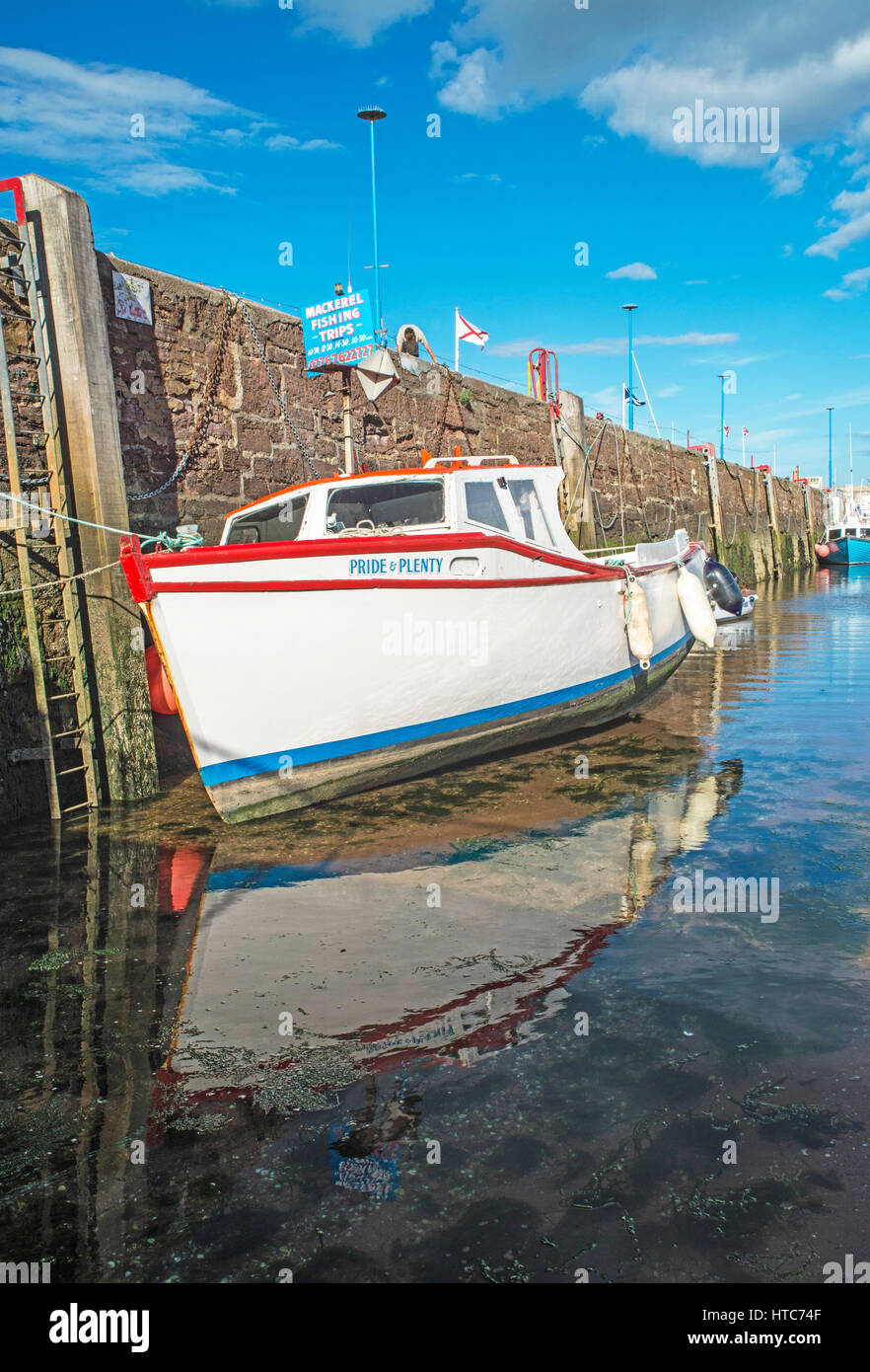 Le port de Paignton et bateau de pêche du maquereau sur la côte sud du Devon Banque D'Images