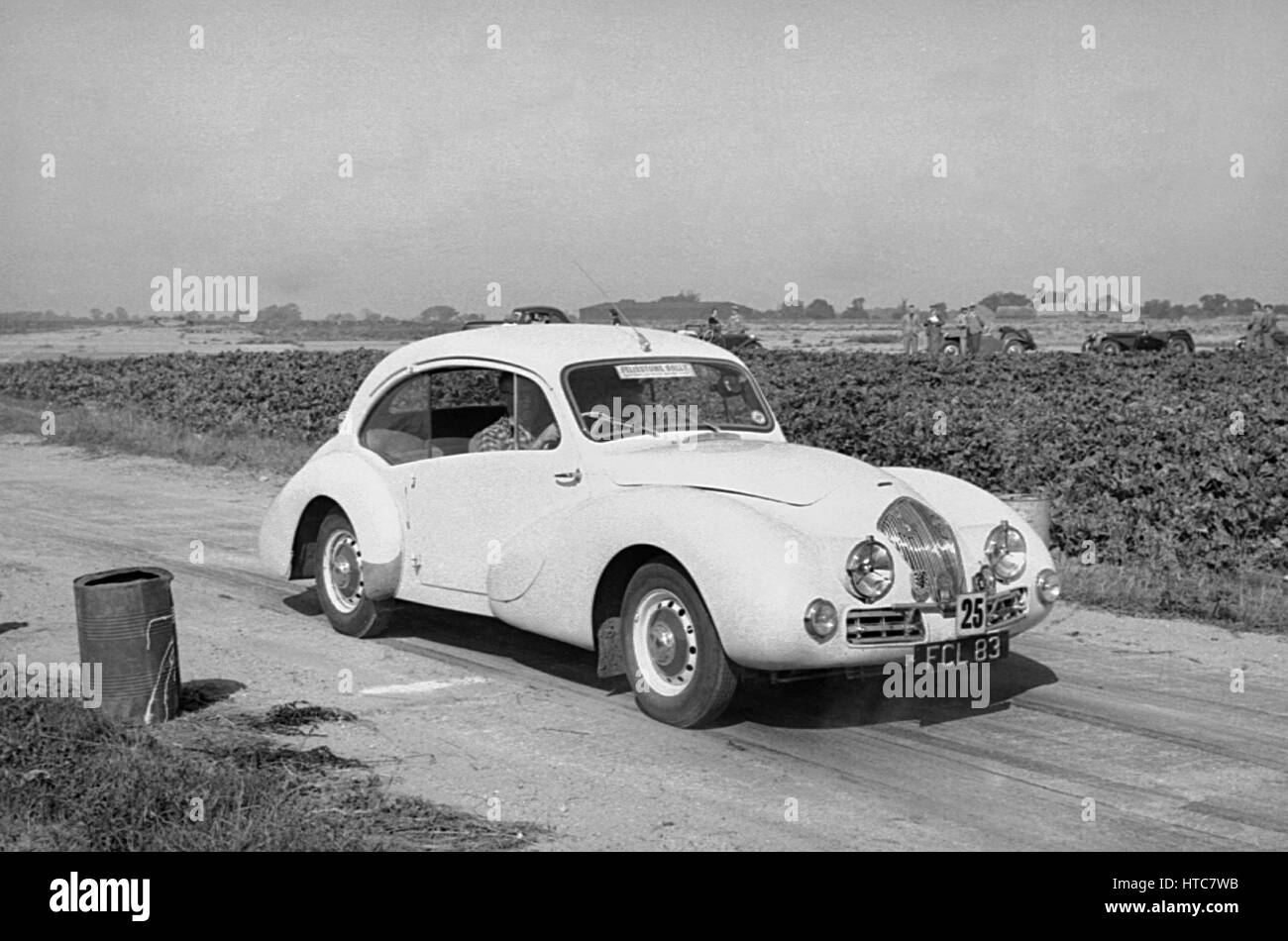 Healey 1952 Duncan conduit par le Dr Ian Pearce, Felixtowe rally Banque D'Images